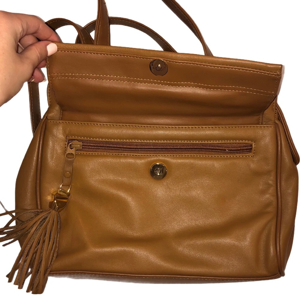 Diamicci Brown Fringe Vintage Purse - Picture 3 of 5